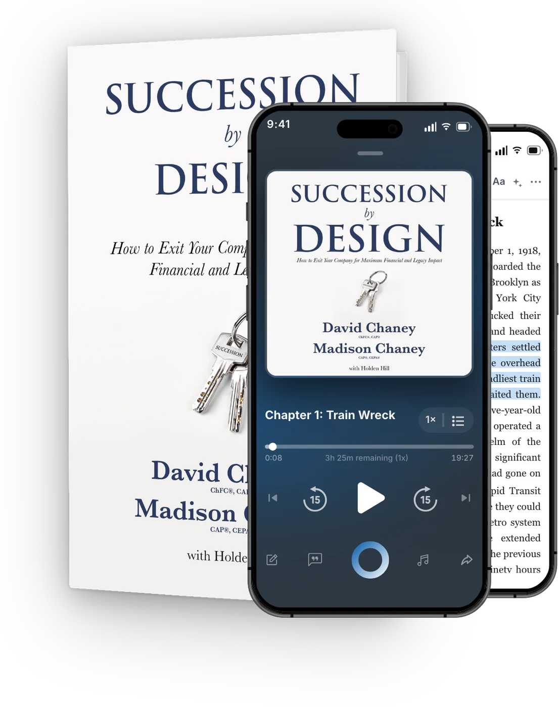 Succession by Design in print, audiobook and ebook