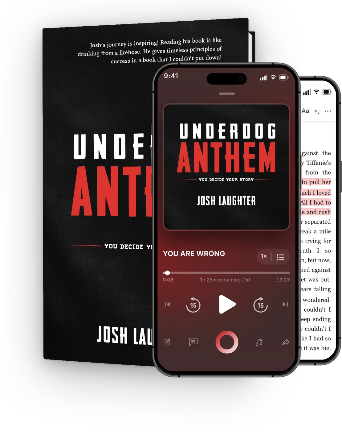 Underdog Anthem in print, audiobook and ebook