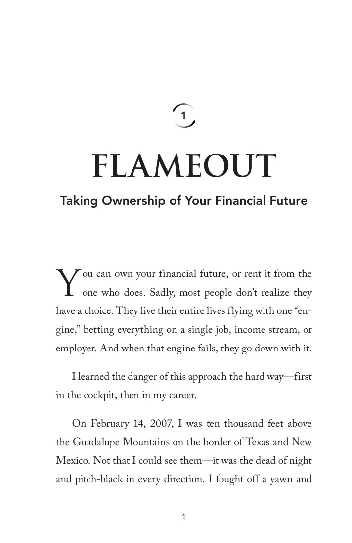 Financial Flight Plan, printed page 1